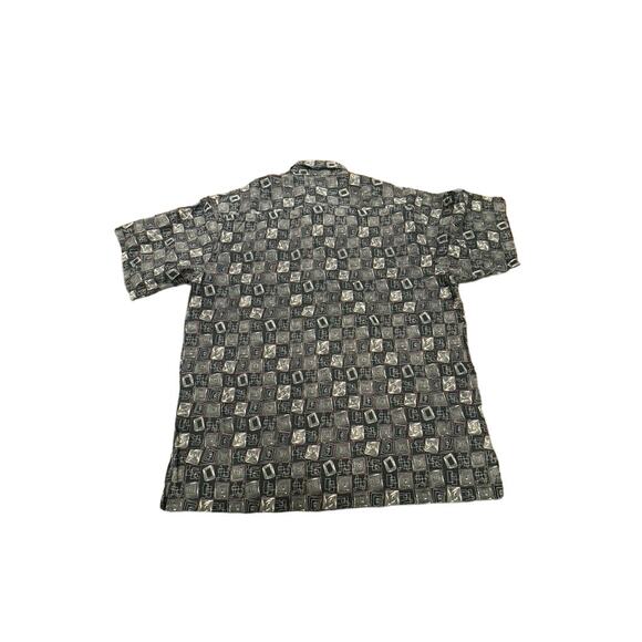 Tori Richards, Hawaii Shirt, Lawn Leaf Pattern Button Up,Size XL,Tropical - Picture 2 of 7